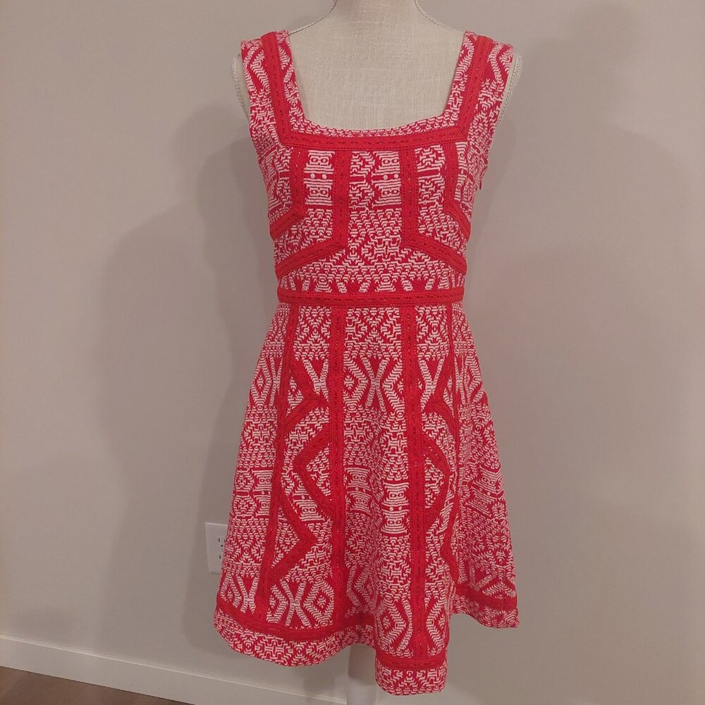 Maeve Anthropologie Red Dress